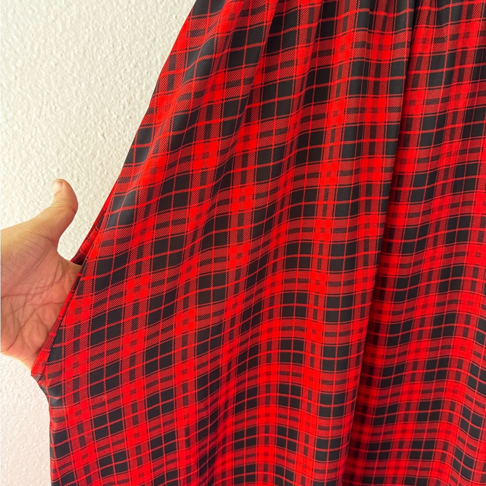 BUCKETLIST Red and Black Checkered Dress - Picture 3 of 7